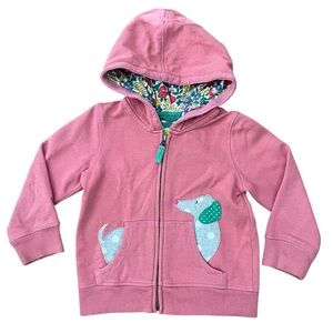 Mini Boden (3|4) Appliqué Hoodie Jacket